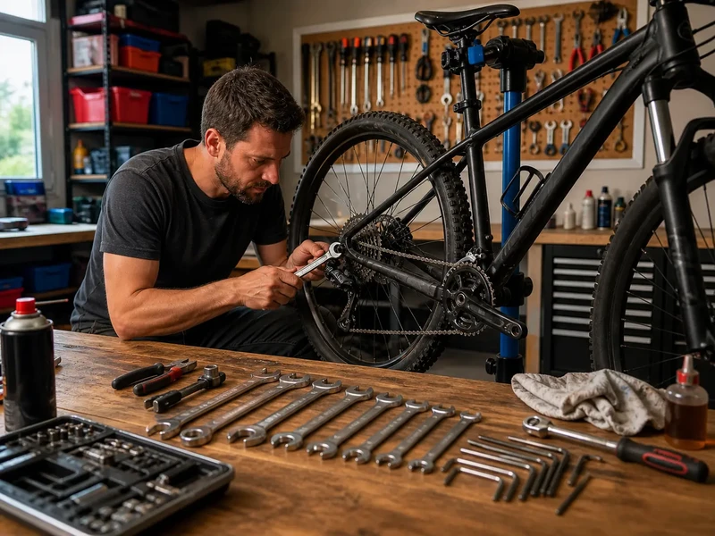 reparatie bicicleta in atelier cu unelte mecanice reparatie bicicleta in atelier cu unelte mecanice