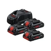 Bosch 3x PC 18V 4.0Ah + GAL 1880 akkumulátor és töltő szett Bosch 3x PC 18V 4.0Ah + GAL 1880 akkumulátor és töltő szett