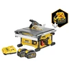 DeWalt DCS7485T2-QW akkus asztali körfűrész 54 V | Fűrészlap: 210 mm x 30 mm | Vágás max.: 65 mm | 2 x 6 Ah akku + töltő