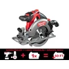 Milwaukee M18 CCS55-0 akkus körfűrész 18 V | Körfűrészlap 165 mm x 15,87 mm | Vágás max. 55 mm | Szénkefementes | Akku és töltő nélkül | Kartondobozban
