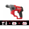 Milwaukee M12 CH-0 akkus fúrókalapács 12 V | 1,1 J | Betonban 13 mm | 1,7 kg | Szénkefementes | Akku és töltő nélkül | Kartondobozban