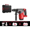 Milwaukee M18FH-0X akkus fúró-vésőkalapács 18 V | 2,5 J | Betonban 26 mm | 3,2 kg | Szénkefementes | Akku és töltő nélkül | Heavy Duty kofferben