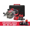 Milwaukee M12CCS44-602X akkus körfűrész 12 V | Körfűrészlap 140 mm x 20 mm | Vágás max. 44 mm | Szénkefementes | 2 x 6 Ah akku + töltő | Heavy Duty kofferben