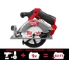 Milwaukee M12FCS442-0 akkus körfûrész 12 V | Körfûrészlap 140 mm x 20 mm | Vágás max. 46 mm | Szénkefementes | Akku és töltő nélkül | Kartondobozban