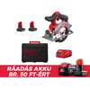 Milwaukee M12FCS442-502X akkus körfûrész 12 V | Körfûrészlap 140 mm x 20 mm | Vágás max. 46 mm | Szénkefementes | 2 x 5 Ah akku + töltõ | Kofferben