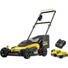 Stanley SFMCMW2651M akkus fűnyíró 18 V | 510 mm | 750 m² | Szénkefementes | 2 x 4 Ah akku + töltő
