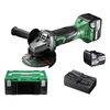 HiKOKI G18DSL2WPZ akkus sarokcsiszoló 125 mm, 2 x 5.0 Ah+ töltő HiKOKI G18DSL2WPZ akkus sarokcsiszoló 125 mm, 2 x 5.0 Ah+ töltő