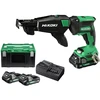 HiKOKI W18DAWBZ akkus csavarbehajtó mélységütközővel 2 x 2.0 Ah + töltő, 1,6 kg, HSC, csavartár