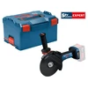 Bosch EXWS18V-180P akkus sarokcsiszoló 18 V | 180 mm | 0 - 6100 RPM | Szénkefementes | Akku és töltő nélkül | L-Boxx-ban Bosch EXWS18V-180P akkus sarokcsiszoló 18 V | 180 mm | 0 - 6100 RPM | Szénkefementes | Akku és töltő nélkül | L-Boxx-ban