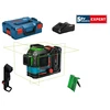 Bosch EXLL18V-120-33CG Zöld vonallézer Hatósugár: 0 - 35 m | 1 x 4 Ah akku + töltő | L-Boxx-ban Bosch EXLL18V-120-33CG Zöld vonallézer Hatósugár: 0 - 35 m | 1 x 4 Ah akku + töltő | L-Boxx-ban