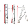 Ztrust háromrészes többcélú létra 3 x 11 fokos | Alumínium