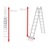 Ztrust kétrészes többcélú létra 2 x 10 fokos | 4,77 m | Alumínium Ztrust kétrészes többcélú létra 2 x 10 fokos | 4,77 m | Alumínium