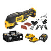 DeWalt DCS353D2-QW akkus oszcilláló multigép 12 V | 0 - 180001/min | Oszcillációs szög 3,2 ° | Szénkefementes | 2 x 2 Ah akku + töltő | TSTAK kofferben