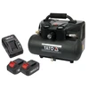 Yato YT-23241 akkus kompresszor 36 V, 6 l, max. 8 bar + 2×3,0 Ah akku