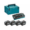 Makita 40Vmax XGT akkumulátor és töltő szett 4x8,0 Ah + DC40RB + MakPac Makita 40Vmax XGT akkumulátor és töltő szett 4x8,0 Ah + DC40RB + MakPac