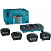 Makita 40Vmax XGT akkumulátor és töltő szett 4x8,0 Ah + DC40RB + MakPac Makita 40Vmax XGT akkumulátor és töltő szett 4x8,0 Ah + DC40RB + MakPac