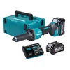 Makita GD002GU201 akkus egyenes csiszoló 40 V | 6 mm | Szénkefementes | 2 x 4 Ah akku + töltő | MakPac-ban
