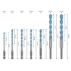 Bosch EXPERT HEX-9 többfunkciós fúrószár készlet 4-12 mm 7részes Bosch EXPERT HEX-9 többfunkciós fúrószár készlet 4-12 mm 7részes