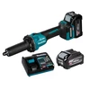 Makita GD001GU201 akkus egyenes csiszoló 40 V | 6 mm | Szénkefementes | 2 x 2 Ah akku + töltő | Kartondobozban