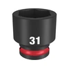 Milwaukee rövid gépi dugókulcs 1/2 inch, 31 mm