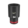 Milwaukee hosszú gépi dugókulcs 1/2 inch, 34 mm Milwaukee hosszú gépi dugókulcs 1/2 inch, 34 mm