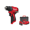 Milwaukee M12BLDDRC-202C akkus fúrócsavarozó tokmányos