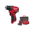 Milwaukee M12BLDDRC-402C akkus fúrócsavarozó tokmányos