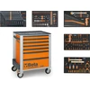 Beta Worker 2400S szerszámos kocsi 7 fiókos, 262 darabos, narancssárga Beta Worker 2400S szerszámos kocsi 7 fiókos, 262 darabos, narancssárga