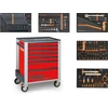 Beta Worker 2400S szerszámos kocsi 7 fiókos, 262 darabos, piros Beta Worker 2400S szerszámos kocsi 7 fiókos, 262 darabos, piros