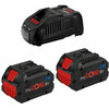 Bosch 2 x ProCORE18V 8.0 Ah akku + GAL 1880 CV gyorstöltő Bosch