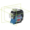 Bosch GLL 3-80 CG Zöld vonallézer Hatósugár jelfogóval: 0 - 120 m | 1 x 2 Ah akku + töltő | L-Boxx-ban