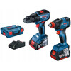 Bosch GSR 18V-50 akkus fúrócsavarozó + GDX 18V-200 C akkus ütvecsavarozó L-Boxx-ban Bosch GSR 18V-50 akkus fúrócsavarozó + GDX 18V-200 C akkus ütvecsavarozó L-Boxx-ban