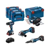 Bosch GSR + GWS+ GKM+ GGS gépcsomag + 18V 1x 4.0Ah 2x 5.5 Bosch GSR + GWS+ GKM+ GGS gépcsomag + 18V 1x 4.0Ah 2x 5.5