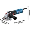 Bosch GWS 14-125 (C) elektromos sarokcsiszoló 125 mm | 2800 - 11500 RPM | 1400 W | Kartondobozban