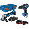 Bosch GWS 18V-10 + GSB 18V-50 gépcsomag Bosch GWS 18V-10 + GSB 18V-50 gépcsomag