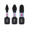 Bosch Impact Control PZ, 25 mm csavarbehajtó bit 3 db Bosch Impact Control PZ, 25 mm csavarbehajtó bit 3 db