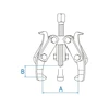 Kép: Csapagylehuzo 3-kormos 100 mm 7963-04.webp