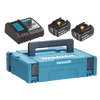 Makita akkumulátor és töltő szett 2xBL1860B+DC18RC+MakPac1-hez Makita akkumulátor és töltő szett 2xBL1860B+DC18RC+MakPac1-hez