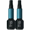 Makita Impact Black T15 25 mm torx behajtóbit 2 db Makita Impact Black T15 25 mm torx behajtóbit 2 db