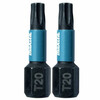 Makita Impact Black T20 25 mm torx behajtóbit 2 db Makita Impact Black T20 25 mm torx behajtóbit 2 db