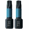 Makita Impact Black T25 25 mm torx behajtóbit 2 db Makita Impact Black T25 25 mm torx behajtóbit 2 db