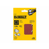 DeWalt 115 x 115 mm rezgőcsiszoló papír G120 25 db DeWalt 115 x 115 mm rezgőcsiszoló papír G120 25 db