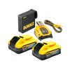DeWalt DCB094H2-QW akkumulátor és töltő szett USB 5A DeWalt DCB094H2-QW akkumulátor és töltő szett USB 5A