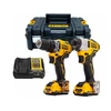 DeWalt DCK2110L2T-QW gépcsomag TSTAK kofferben DeWalt DCK2110L2T-QW gépcsomag TSTAK kofferben