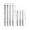 EXPERT SDS Plus-7X ProBox készlet, 7 db, 5 / 6 / 8 x 50 x 115 mm, 6 / 8 / 10 / 12 x 100 x 165 mm EXPERT SDS Plus-7X ProBox készlet, 7 db, 5 / 6 / 8 x 50 x 115 mm, 6 / 8 / 10 / 12 x 100 x 165 mm