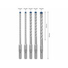 EXPERT SDS Plus-7X Robust Line készlet , 5 db, 6 / 6 / 8 / 8 / 10 mm EXPERT SDS Plus-7X Robust Line készlet , 5 db, 6 / 6 / 8 / 8 / 10 mm