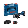 Bosch GWS 18V-8 125mm akkus sarokcsiszoló 2x5Ah, GAL1840, L-Boxx Bosch GWS 18V-8 125mm akkus sarokcsiszoló 2x5Ah, GAL1840, L-Boxx