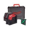 Milwaukee M12 CLLP-0C Zöld pont- és vonallézer Hatósugár jelfogóval: 0 - 100 m | Akku és töltő nélkül | Kofferben Milwaukee M12 CLLP-0C Zöld pont- és vonallézer Hatósugár jelfogóval: 0 - 100 m | Akku és töltő nélkül | Kofferben