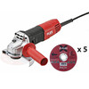 Flex L 811 125 elektromos sarokcsiszoló + 5db Inox vágókorong