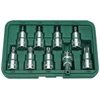 Kép: HANS 12 furatos TORX bit-dugokulcsfej keszlet 9r. TH20-TH60 46025-9_0.webp
